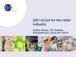 GS1 Sweden presentation on EDI in Retails